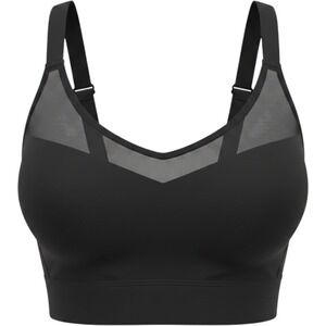 Victoria Sport Black Mesh T-Back High Impact Sports‎ Bra Small 377464-093
